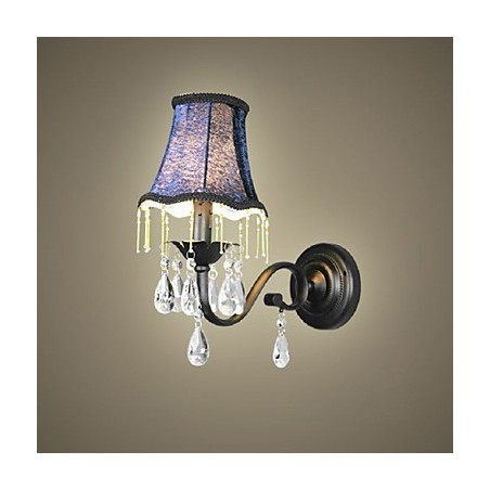 Kristall-Wandlampe mit Stoff-Lampenschirm – Bestseller in Europa und den USA Kristall-Wandlampe mit Stoff-Lampenschirm – Bestseller in Europa und den USA