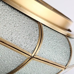 Traditionelle, klassische, rustikale Lodge-Deckenleuchte aus Messing und Metall