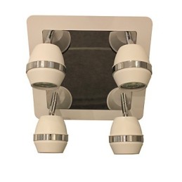 Moderne sphärische Chrom-Wandleuchten Badezimmerleuchten mit 4 Lichtern