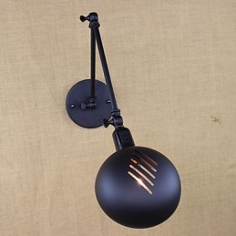 Es gibt den langen Arm des Doppelschalters Minimalist Europe Personalisierte Retro-Mode-Stil Beleuchtung Eisenwand