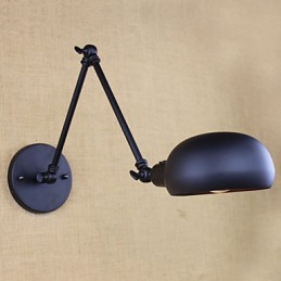 Es gibt den langen Arm des Doppelschalters Minimalist Europe Personalisierte Retro-Mode-Stil Beleuchtung Eisenwand