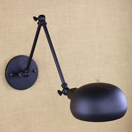 Es gibt den langen Arm des Doppelschalters Minimalist Europe Personalisierte Retro-Mode-Stil Beleuchtung Eisenwand