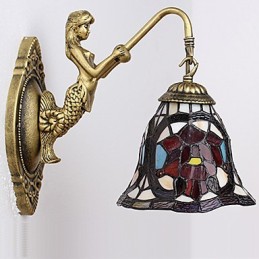 Europäische vertraglich ländliche kreative Schmiedeeisen Wandleuchte Lichter