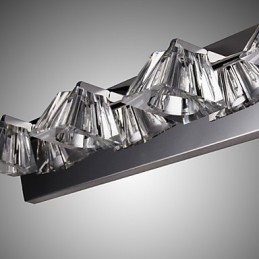 Moderne Wandleuchte mit Glasschirm 4-flammig Spiegelfront