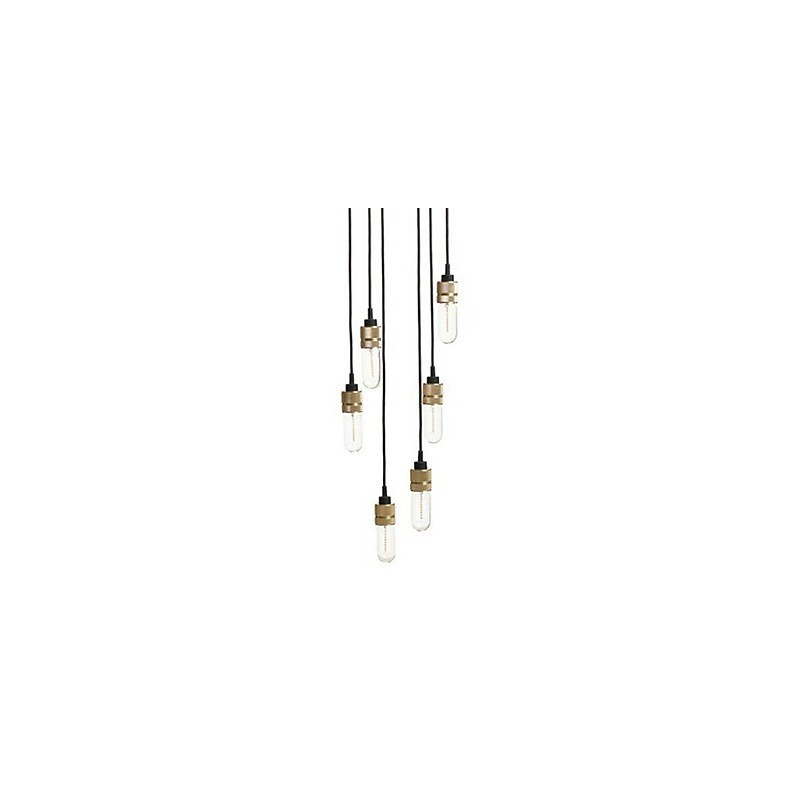 Deckenleuchte Country Gold aus Metall