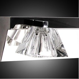 Moderne Wandleuchte mit Glasschirm 4-flammig Spiegelfront