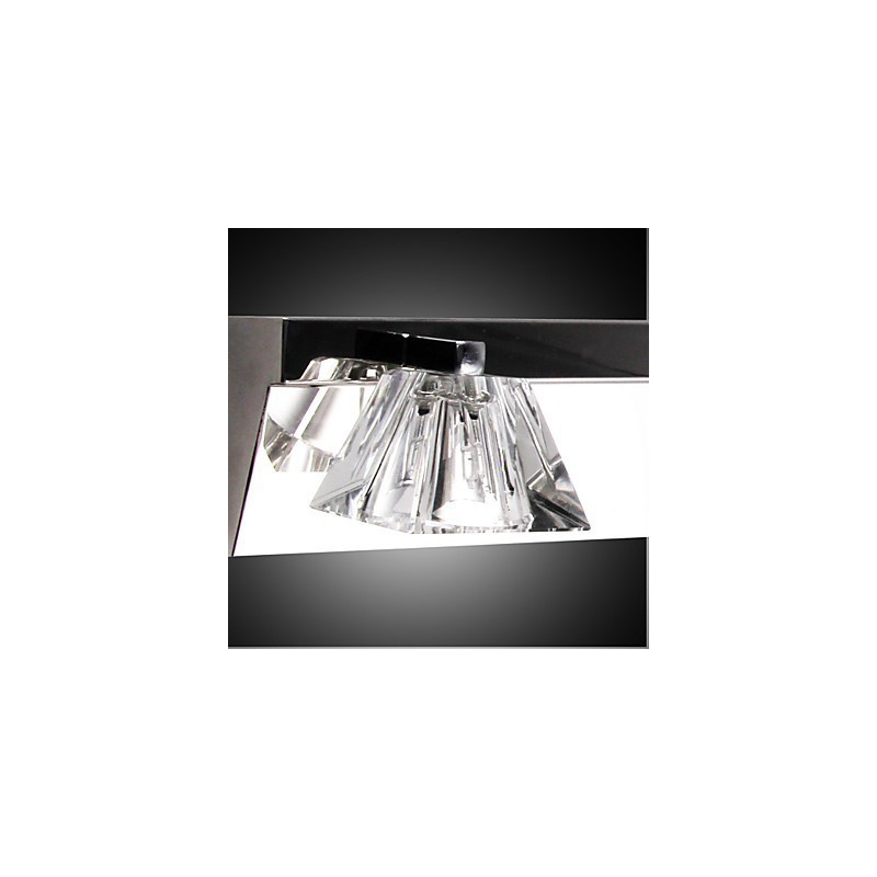 Moderne Wandleuchte mit Glasschirm 4-flammig Spiegelfront