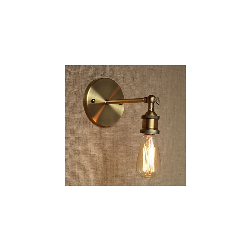Amerikanischen Bar Cafe Restaurant Nacht Minimalistischen Gang Bronze Schmiedeeisen Wand Leuchte