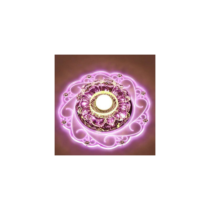 Kristall Deckenleuchte Spotlight SMD 3W Kreative Lampe Leuchtstoffröhre Bunte Farbe Dome Licht