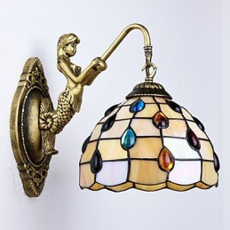 Europäische Mittelmeer Vertraglich Ländlichen Kreative Schmiedeeisen Wand Lampe Glas Lichter