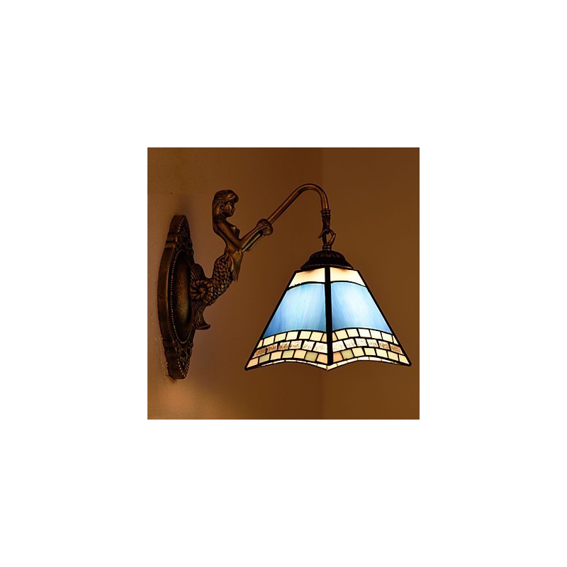 Europäische Mittelmeer Vertraglich Ländlichen Kreative Schmiedeeisen Wand Lampe Glas Lichter