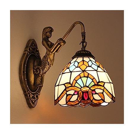 Europäische vertraglich ländliche kreative Schmiedeeisen Wandleuchte Glas Lichter Europäische vertraglich ländliche kreative Schmiedeeisen Wandleuchte Glas Lichter