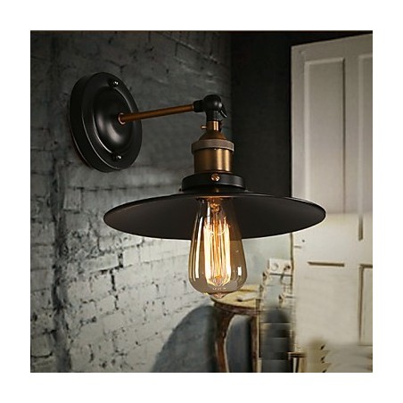 Kreative nordische Licht Single Head Black Umbrella Wandleuchte Wiederherstellung alten Wege Licht Kreative nordische Licht Single Head Black Umbrella Wandleuchte Wiederherstellung alten Wege Licht