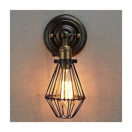 Industrielle Wandleuchte im Vintage-Stil mit Öffnungs- und Schließlicht, Käfiglampe, Loft-Stil, Wiederherstellung alter Wege, Wandlampe Industrielle Wandleuchte im Vintage-Stil mit Öffnungs- und Schließlicht, Käfiglampe, Loft-Stil, Wiederherstellung alter Wege, Wandlampe
