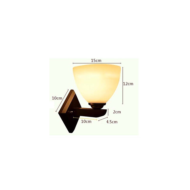 Wandleuchte Glas Warme Moderne Wandleuchte des Kopfteils eines Bettes Lichter