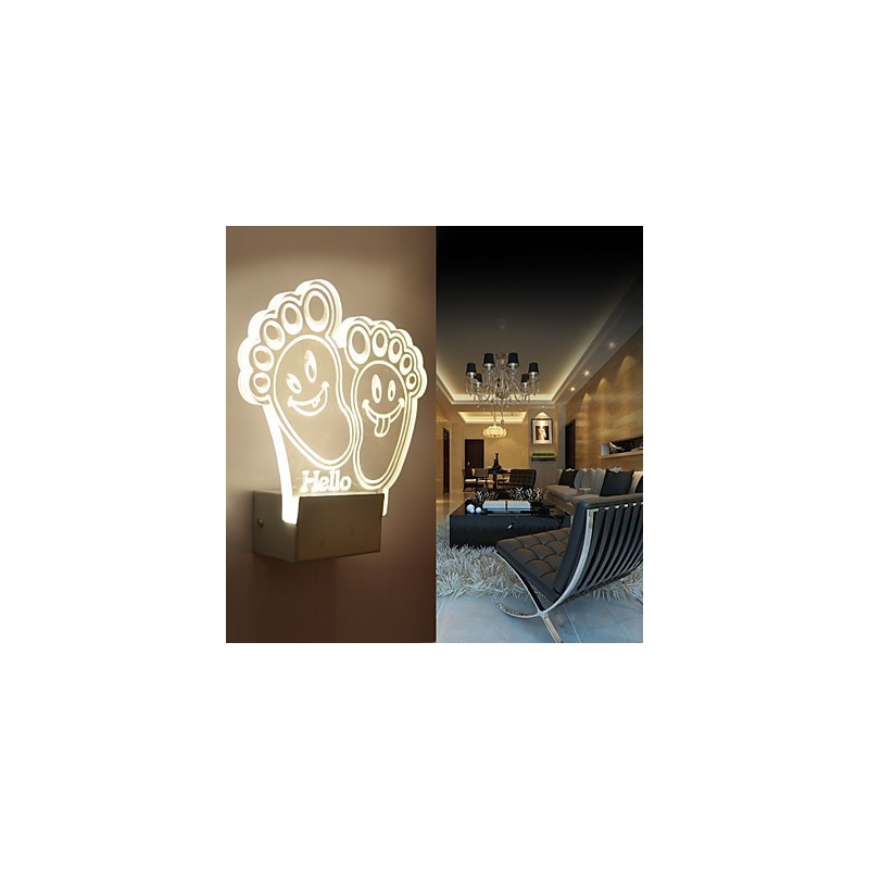 Acryl Wandleuchte PVC Lampe Licht Chip Moderne Zeitgenössische Metall