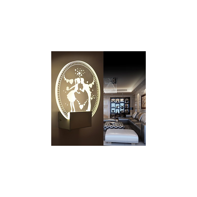 Acryl Wandleuchte PVC Lampe Licht Moderne Zeitgenössische Metall