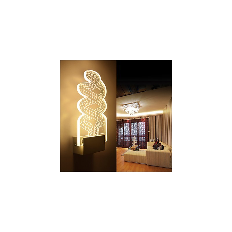 Acryl Wandleuchte PVC Lampe Licht Chip Moderne Zeitgenössische Metall