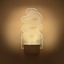 Acryl Wandleuchte PVC Lampe Licht Chip Moderne Zeitgenössische Metall