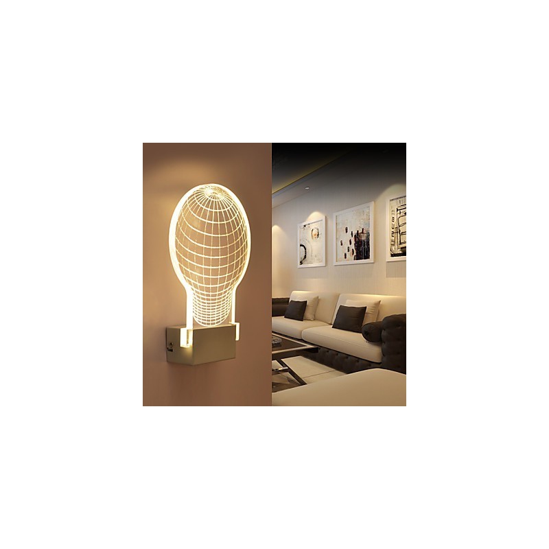 Acryl Wandleuchte PVC Lampe Licht Chip Moderne Zeitgenössische Metall