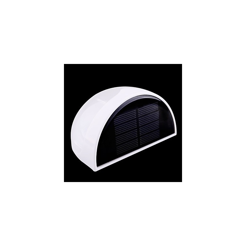 Solarbetriebene, wasserdichte IP55-Lampe, Weiß + Schwarz