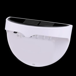 Solarbetriebene, wasserdichte IP55-Lampe, Weiß + Schwarz