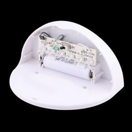 Solarbetriebene, wasserdichte IP55-Lampe, Weiß + Schwarz