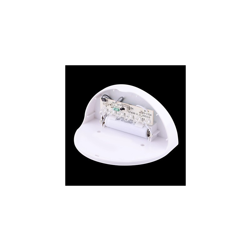 Solarbetriebene, wasserdichte IP55-Lampe, Weiß + Schwarz