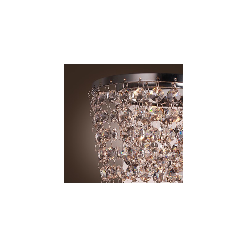 Kristall-Wandfluter Modern Metal