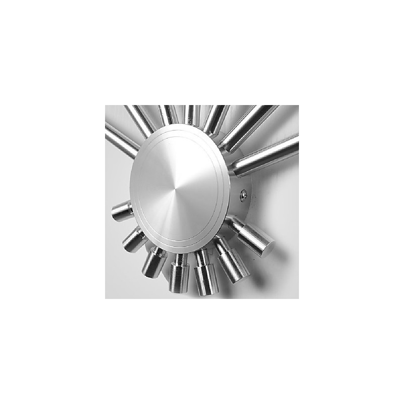 Moderne Wandleuchte mit Streulicht Fächerförmig 7 Metallstäbe Schicker Stil