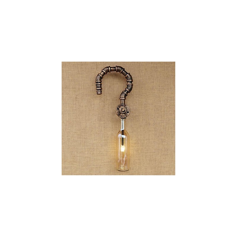 Retro American Village Creative Industry Wind Designer Wasserflasche Wandleuchte Wandleuchte Bernstein