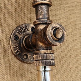 Retro American Village Creative Industry Wind Designer Wasserflasche Wandleuchte Wandleuchte Bernstein