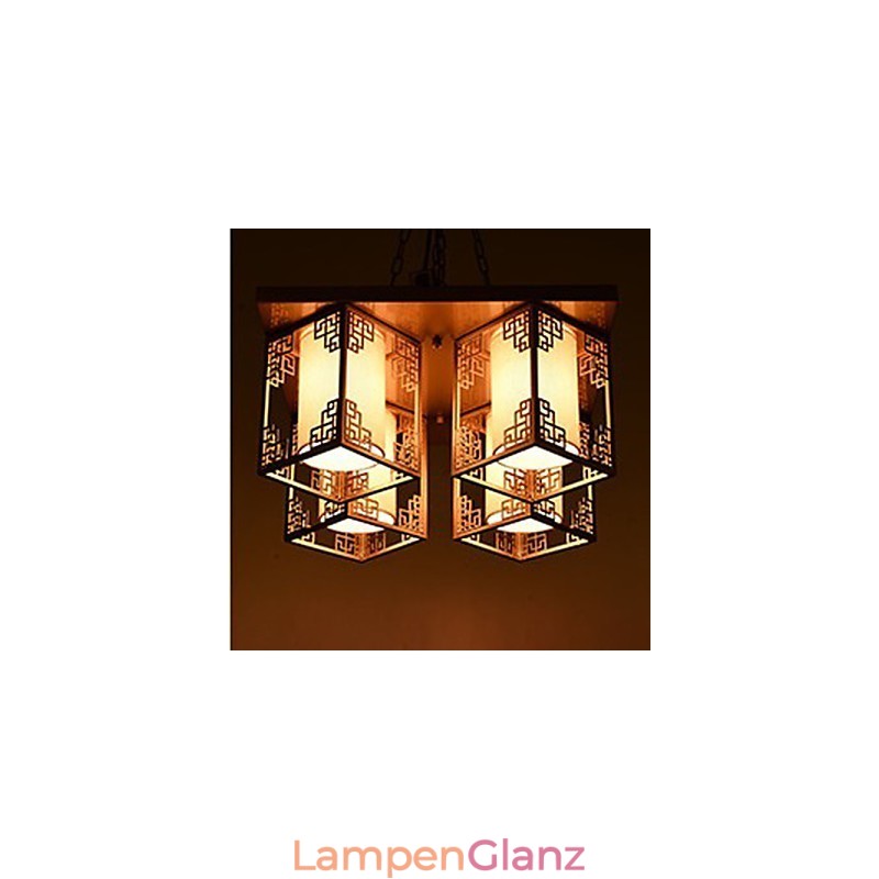 Eine Deckenleuchte im chinesischen Stil aus Eisen, die eine Atmosphäre schafft