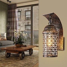 Rustikale Lodge-Malerei-Funktion für Mini-Stil Uplight Wandleuchten Wandleuchte
