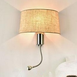 Die Hotelzimmer Schlafzimmer Gang Stoff Lampe Nachttischlampe mit amerikanischem Nachttischlampenschalter