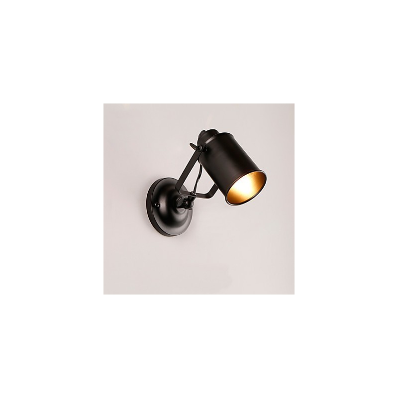Vintage Schwarz Metall Loft Wand Leuchte Wohnzimmer Esszimmer Flur Cafe Bars Bar Wand Lampe