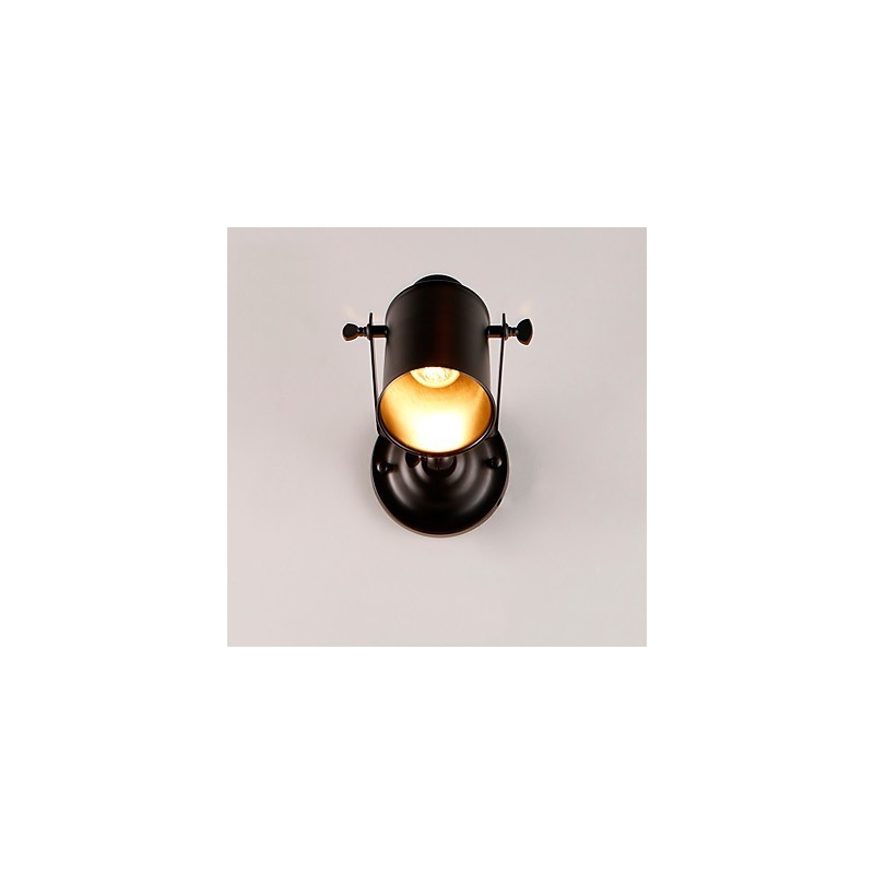 Vintage Schwarz Metall Loft Wand Leuchte Wohnzimmer Esszimmer Flur Cafe Bars Bar Wand Lampe