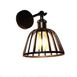Licht lackiertem Stahl Wandleuchte dumm schwarz amerikanischen Kaffee Dekoration Retro Wandleuchte Lichtschwert Lampe an der Wand