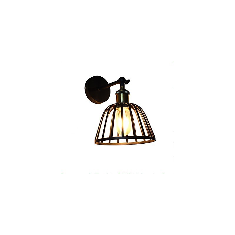 Licht lackiertem Stahl Wandleuchte dumm schwarz amerikanischen Kaffee Dekoration Retro Wandleuchte Lichtschwert Lampe an der Wand
