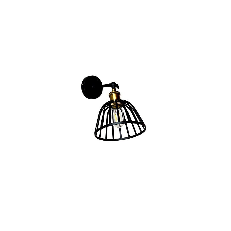 Licht lackiertem Stahl Wandleuchte dumm schwarz amerikanischen Kaffee Dekoration Retro Wandleuchte Lichtschwert Lampe an der Wand