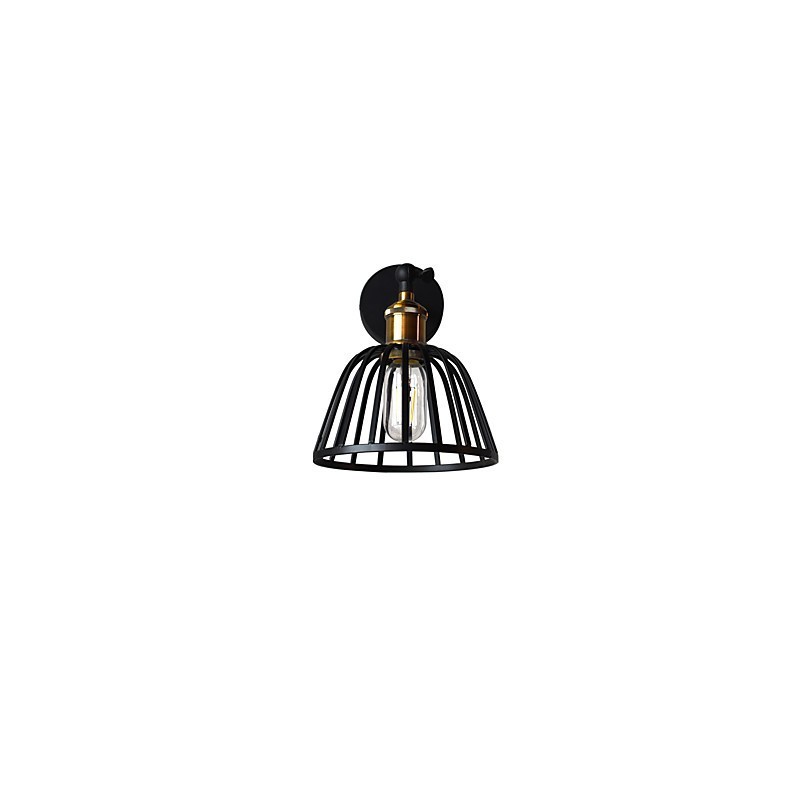 Licht lackiertem Stahl Wandleuchte dumm schwarz amerikanischen Kaffee Dekoration Retro Wandleuchte Lichtschwert Lampe an der Wand