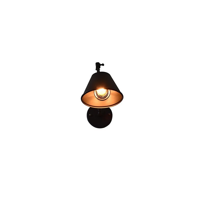 Wandleuchte Wandleuchten Wand Eisen Wandlampe dumm schwarz Lichtschwert Lampe an der Wand