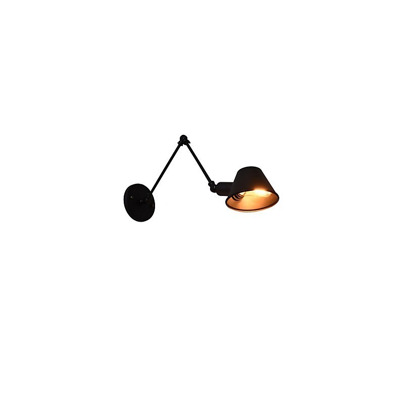 Wandleuchte Wandleuchten Wand Eisen Wandlampe dumm schwarz Lichtschwert Lampe an der Wand