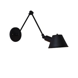 Wandleuchte Wandleuchten Wand Eisen Wandlampe dumm schwarz Lichtschwert Lampe an der Wand