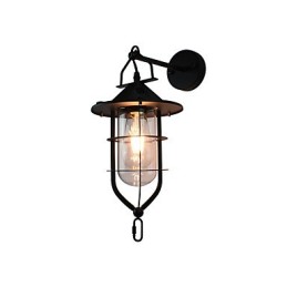 Licht lackiertem Stahl Wandleuchte dumm schwarz amerikanischen Kaffee Dekoration Retro Wandleuchte Lichtschwert Lampe an der Wand
