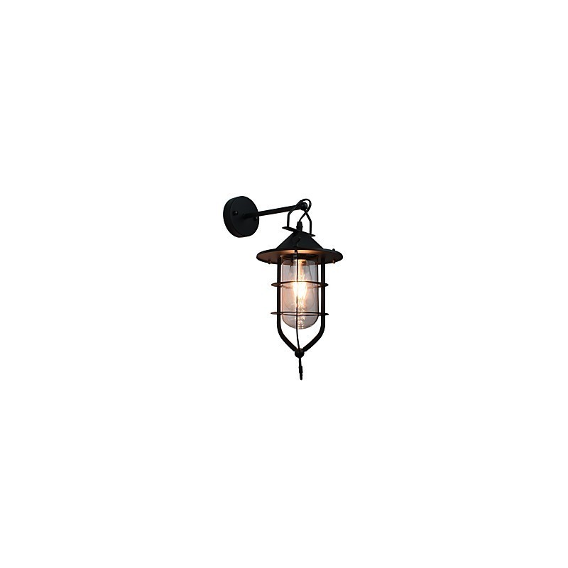 Licht lackiertem Stahl Wandleuchte dumm schwarz amerikanischen Kaffee Dekoration Retro Wandleuchte Lichtschwert Lampe an der Wand