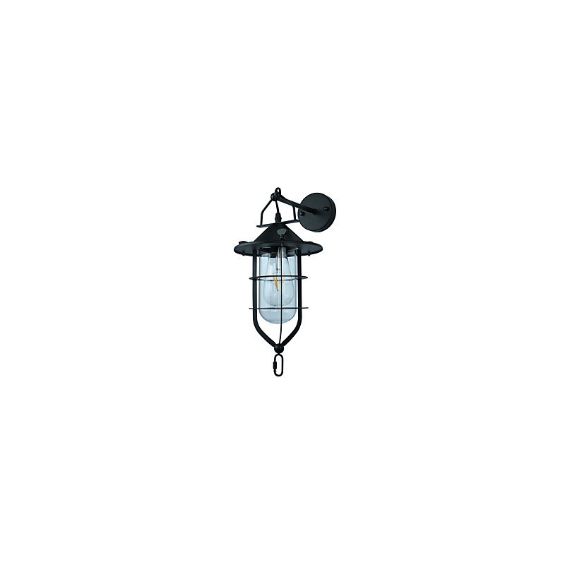 Licht lackiertem Stahl Wandleuchte dumm schwarz amerikanischen Kaffee Dekoration Retro Wandleuchte Lichtschwert Lampe an der Wand