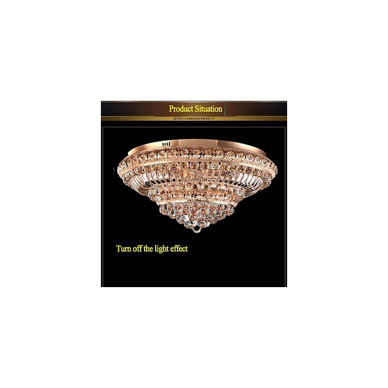 Moderne Luxus Kristall Deckenleuchte Absorbieren Kuppel Licht Durchmesser 60CM