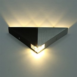 Moderne Dreieck-Wandleuchter-Leuchte für den Innenbereich, Flur, Up- und Down-Wandleuchte, Spot-Licht, Aluminium, dekorative Beleuchtung für Studio-Restaurants