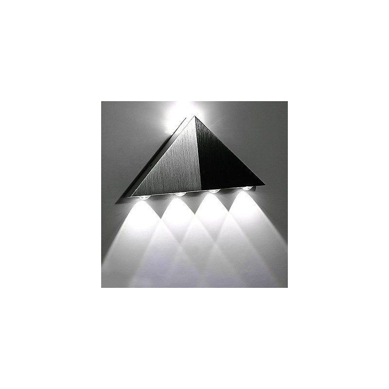 Moderne Dreieck-Wandleuchter-Leuchte für den Innenbereich, Flur, Up- und Down-Wandleuchte, Spot-Licht, Aluminium, dekorative Beleuchtung für Studio-Restaurants
